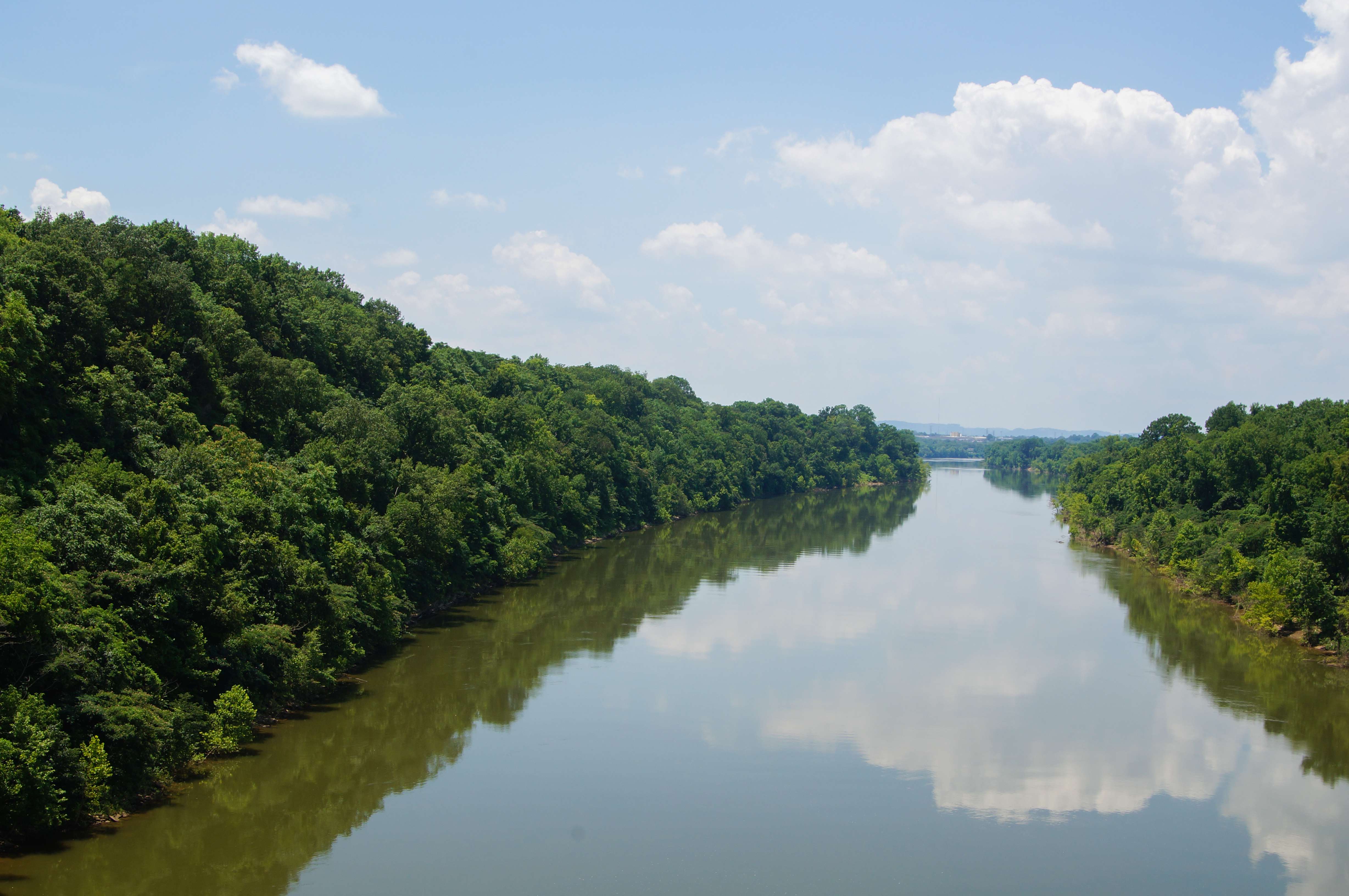 View from Cumberland River Pedestrian Bridge