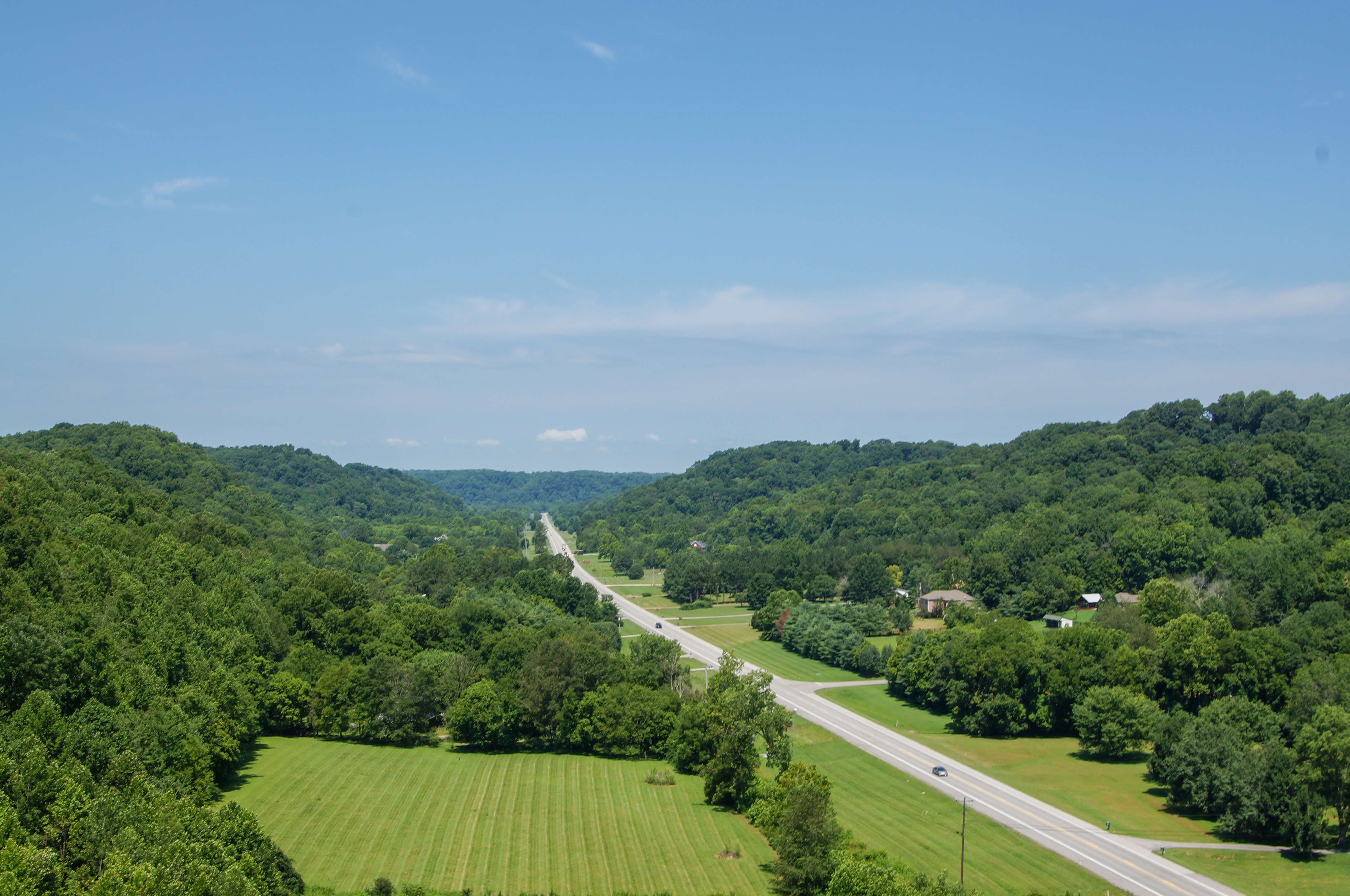 View from ontop Natchez Trace Bridge